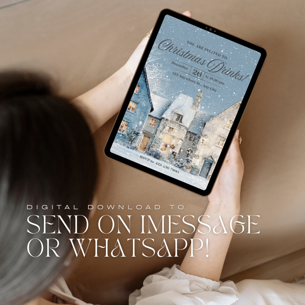 The Christmas Blues Drinks Invitation send digitally