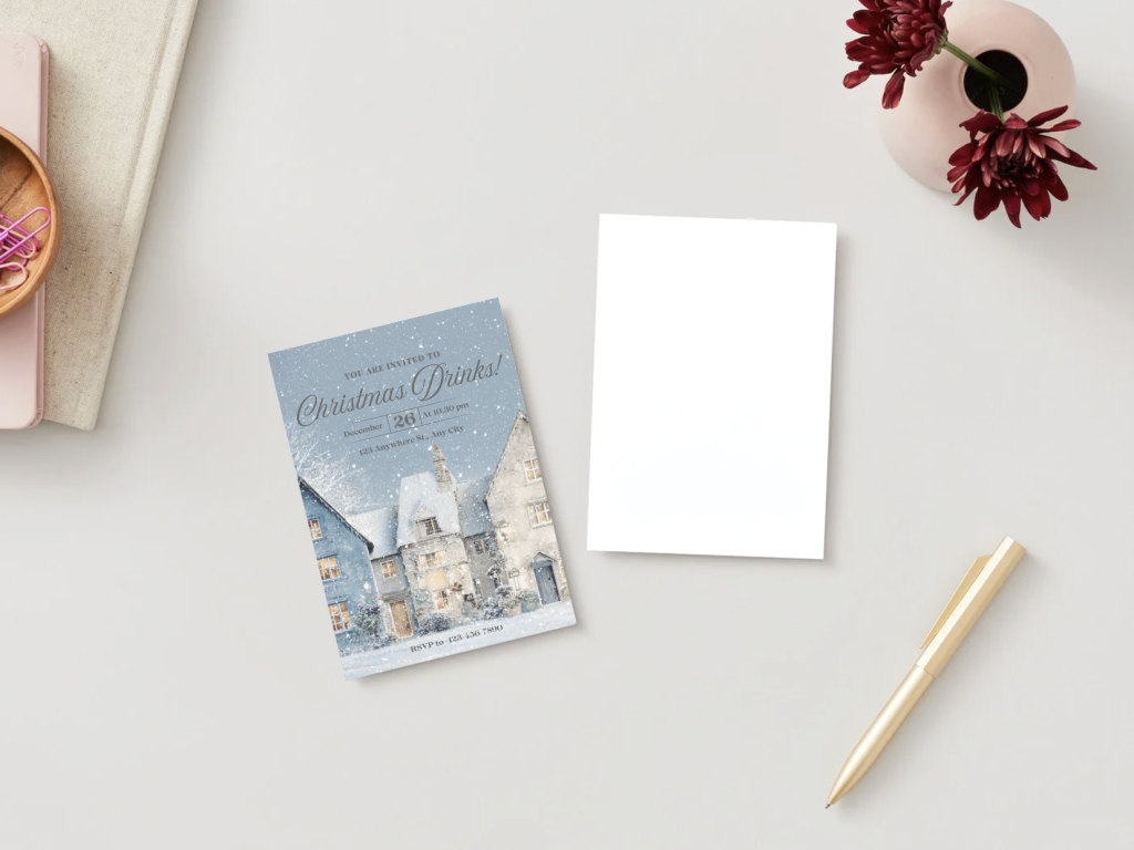 The Christmas Blues Drinks Invitation featured image