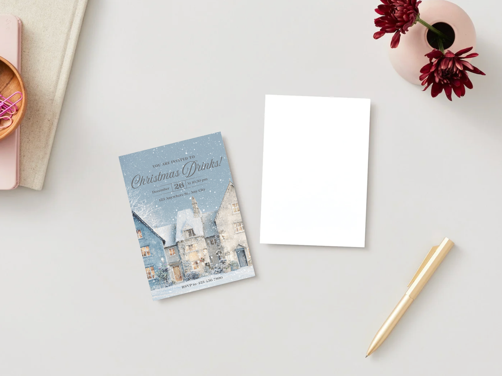 The Christmas Blues Drinks Invitation featured image