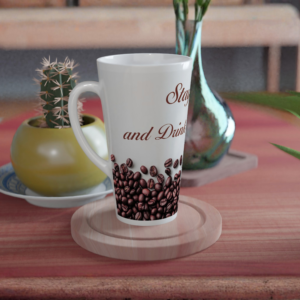Stay Calm & Drink More Coffee Ceramic Latte Mug 17oz